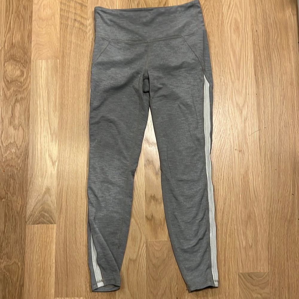 Athleta Crop Leggings Side Panel Netting Small - Picture 1 of 7